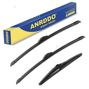 ANRDDO front packaging showing 26, 16, 13 inch blades and clear fitment