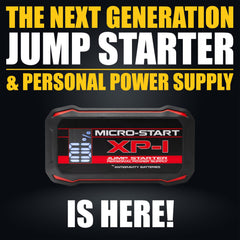 Antigravity XP-1 digital display showing battery status for quick checks