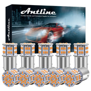 Antline 1157 front view showing amber lens and base, improved visibility