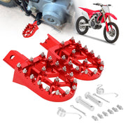 AnXin red foot pegs front view showing fit and durability benefit