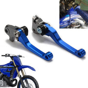 AnXin front view of blue brake and clutch levers showing fit and style benefit durability