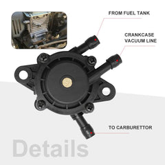 Anxingo fuel pump parts installed in a Kohler engine demonstrating restored fuel flow