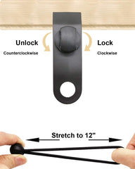 AOBYMIN 6 inch ball bungee detail showing elastic and ball for quick securement