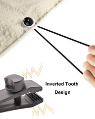 AOBYMIN clip attached to a tarp edge demonstrating non-damaging grip and protection