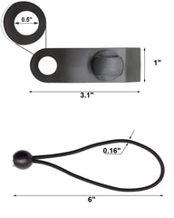 AOBYMIN clip close-up revealing locking teeth and hinge for stronger hold