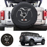 Aolowewin front view spare cover fitted on Bronco protects spare tire