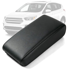 AOMSAZTO front view console cover showing clean black leather finish and protection