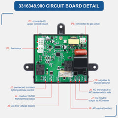 Aoryimt board mounted in RV fridge showing restored ignition and power routing benefit
