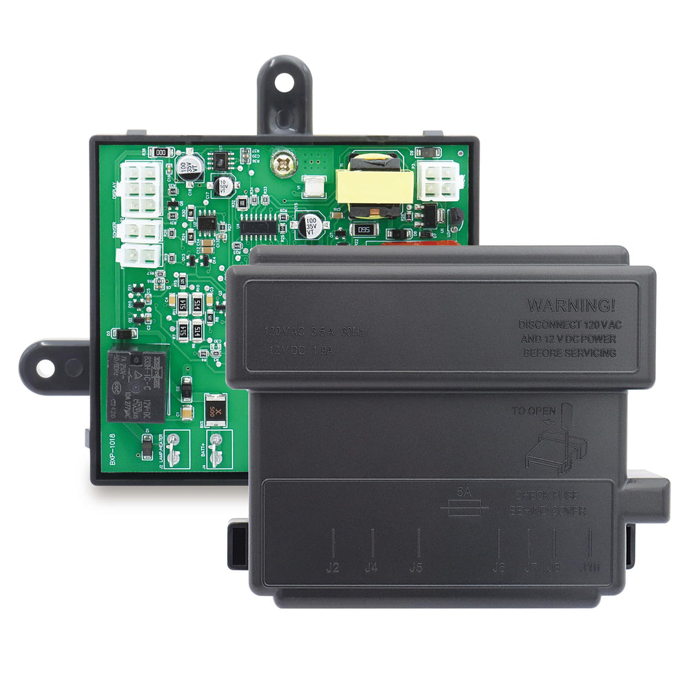 Aoryimt front view control board showing full module and mounting, clear fit guidance