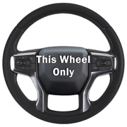 Aotoyou front view of cover installed on Chevy wheel showing precise fit and cleaner look