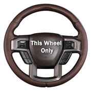 Aotoyou front view steering wheel cover showing exact custom fit and premium look