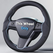 Aotoyou front view on Tesla wheel showing sleek upgrade and refined appearance