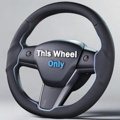 Aotoyou front view on Tesla wheel showing sleek upgrade and refined appearance
