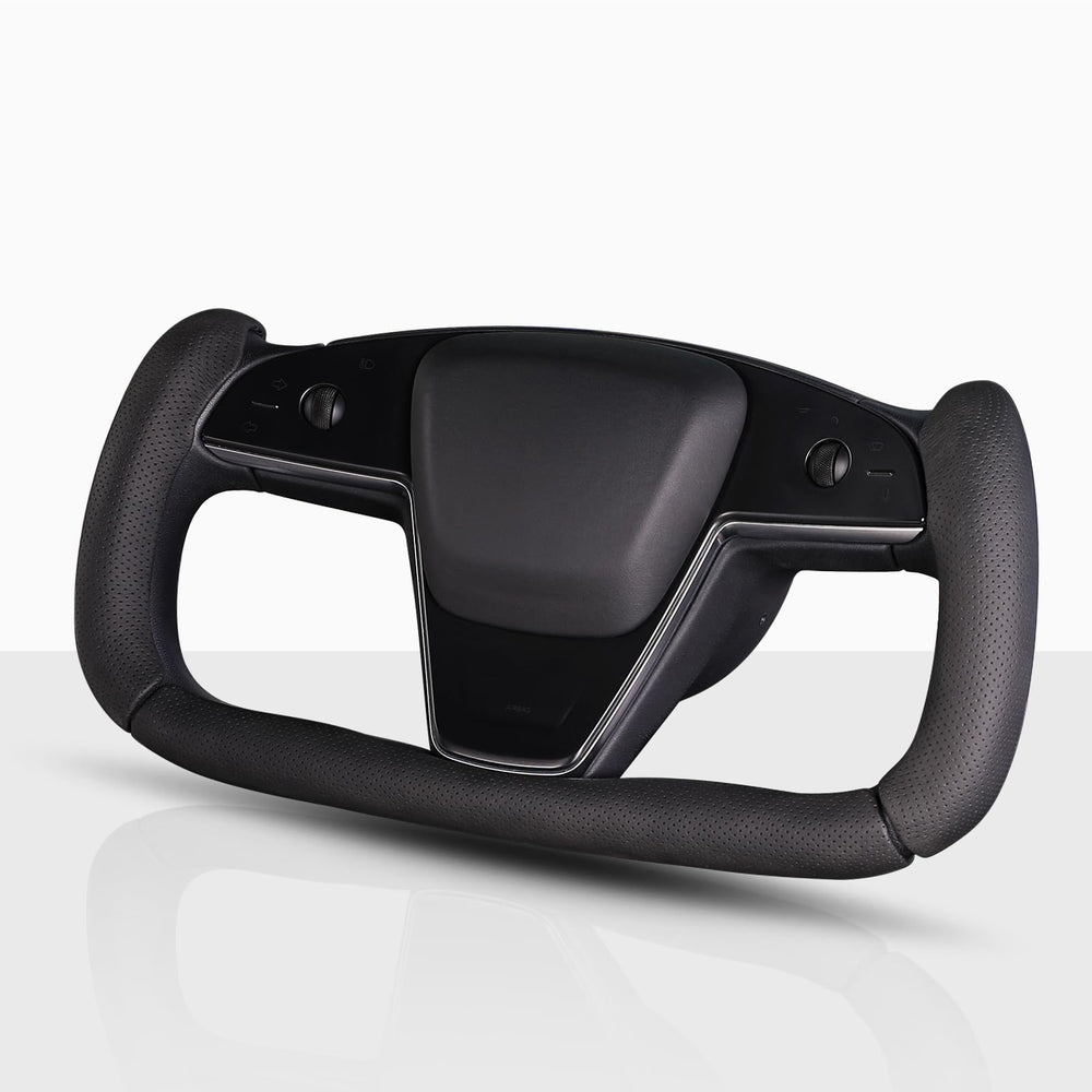 Aotoyou front view of black yoke cover showing sleek fit and improved grip