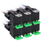 APIELE front view of 4-pin fused relay showing compact design and reliability