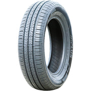 Aplus front view of tire showing full tread and profile for confident handling