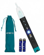 APOWFIX tester front view showing compact pen design and quick diagnostics