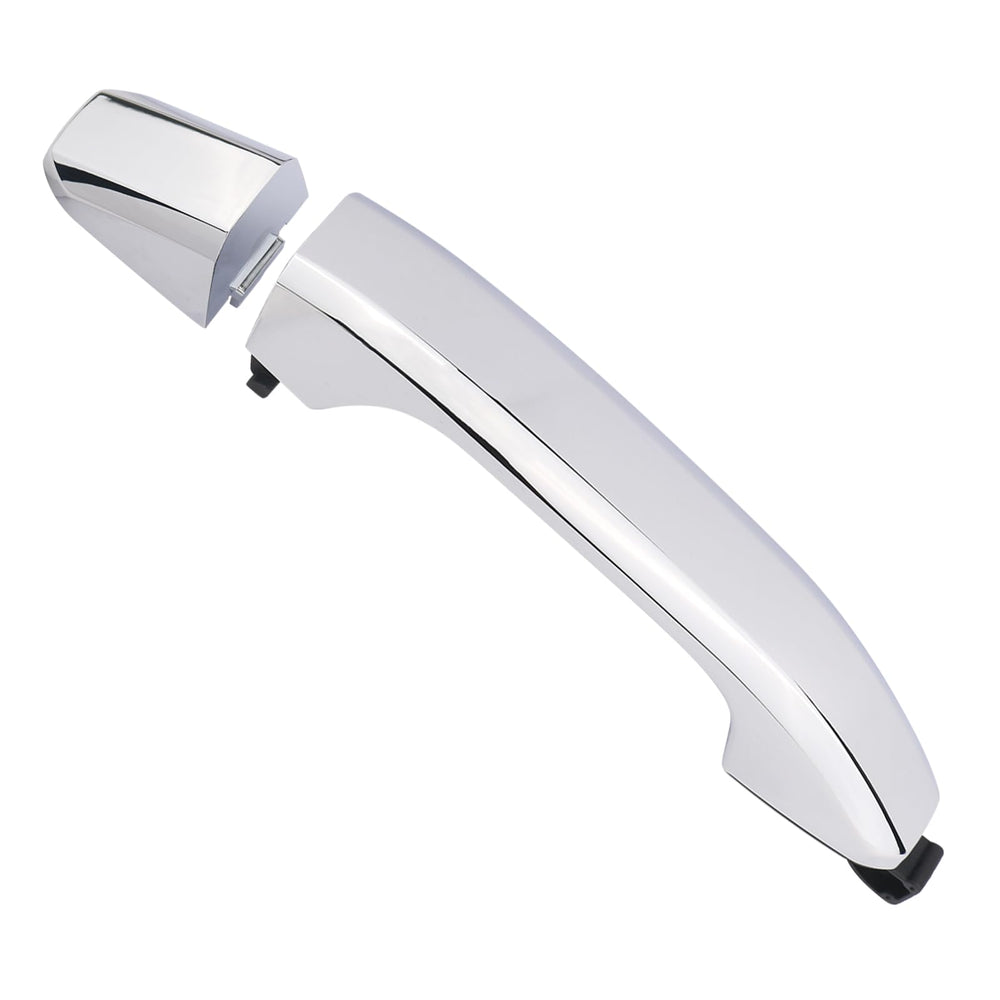 APPERFiT chrome exterior handle front view showing clean OEM replacement and restored look