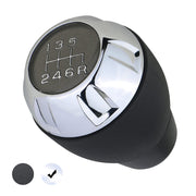 APPERFiT shift knob front view showing chrome and black finish for refreshed interior