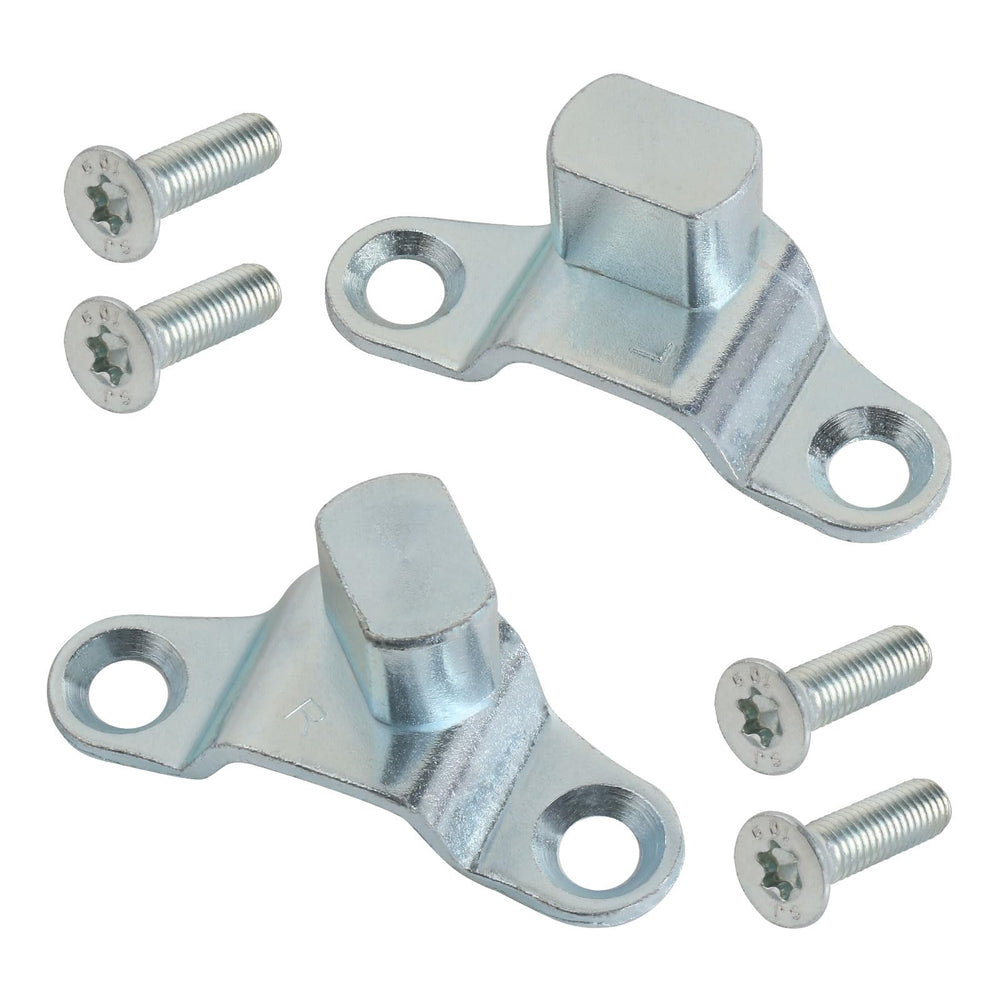 APPERFiT front view of both tailgate hinges showing exact OEM fit