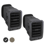 APPERFiT front view vent in dark gray showing exact OEM fit and restored look