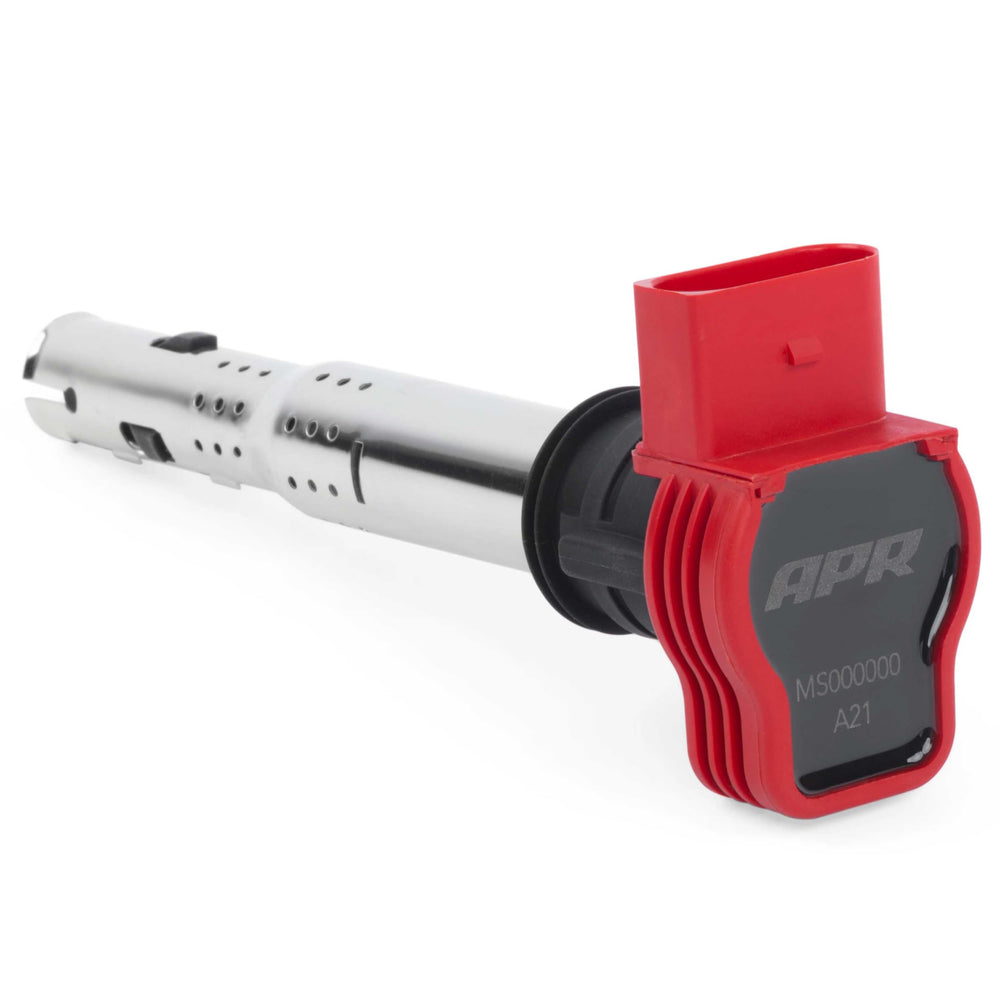 APR red coil front view showing design and improved spark benefit