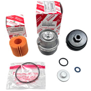APSG aluminum housing cap and genuine oil filter showing durable replacement benefit