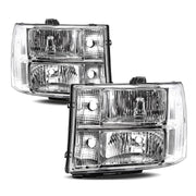 APSVE front pair clear headlights showing chrome housing and factory appearance benefit