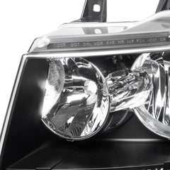 APSVE headlights mounted on Chevy Tahoe showing improved visibility benefit