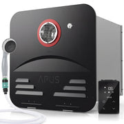 APUS front access door in black showing neat installation and easy access