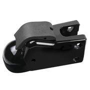 AQBB front view coupler showing secure hitch connection and quick hookup benefit