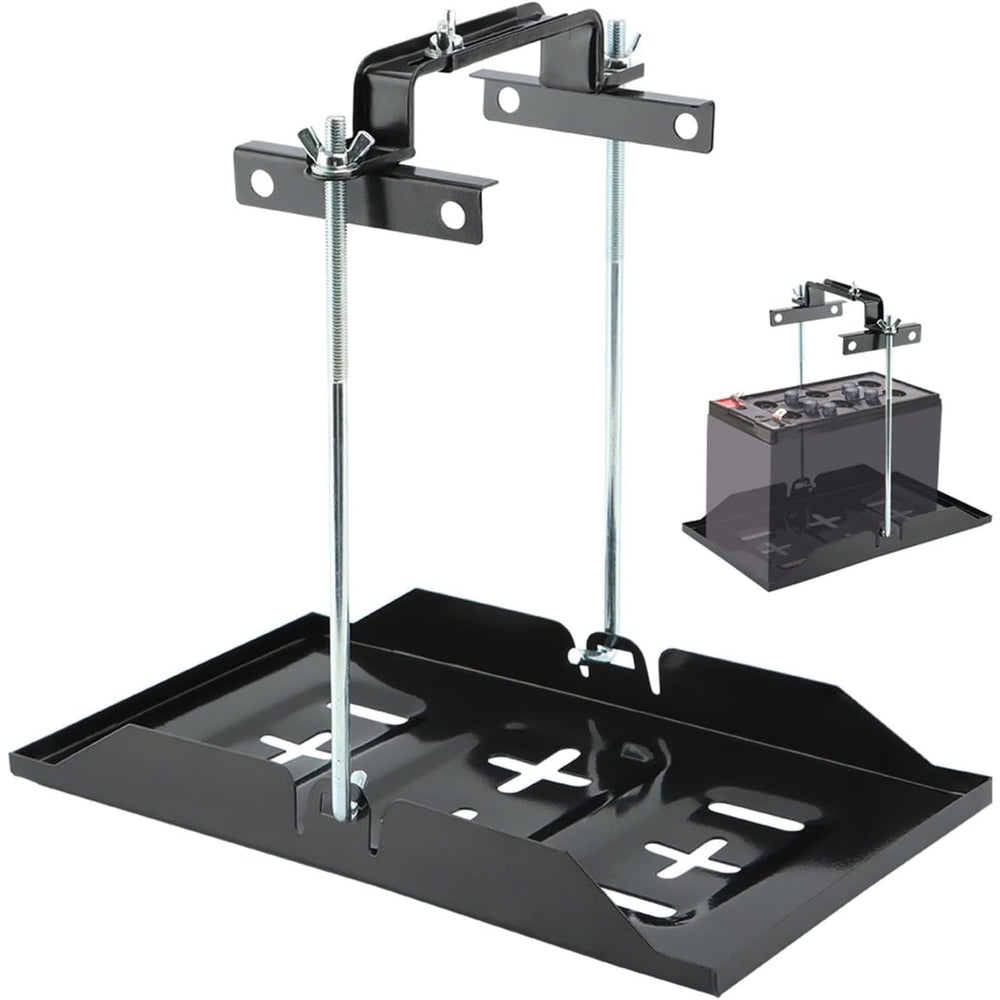 AQEENURA front view of complete battery tray showing secure fit and durability