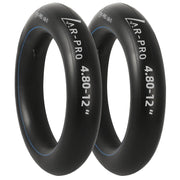 AR-PRO front view of 4.80-12 inner tube pack showing model and fit benefits