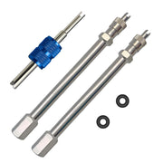 Aracey front packaging showing two 4" extenders and included tools for easy maintenance