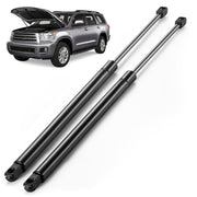 ARANA hood struts front packaging showing both replacement lifts and included hardware benefits clear identification