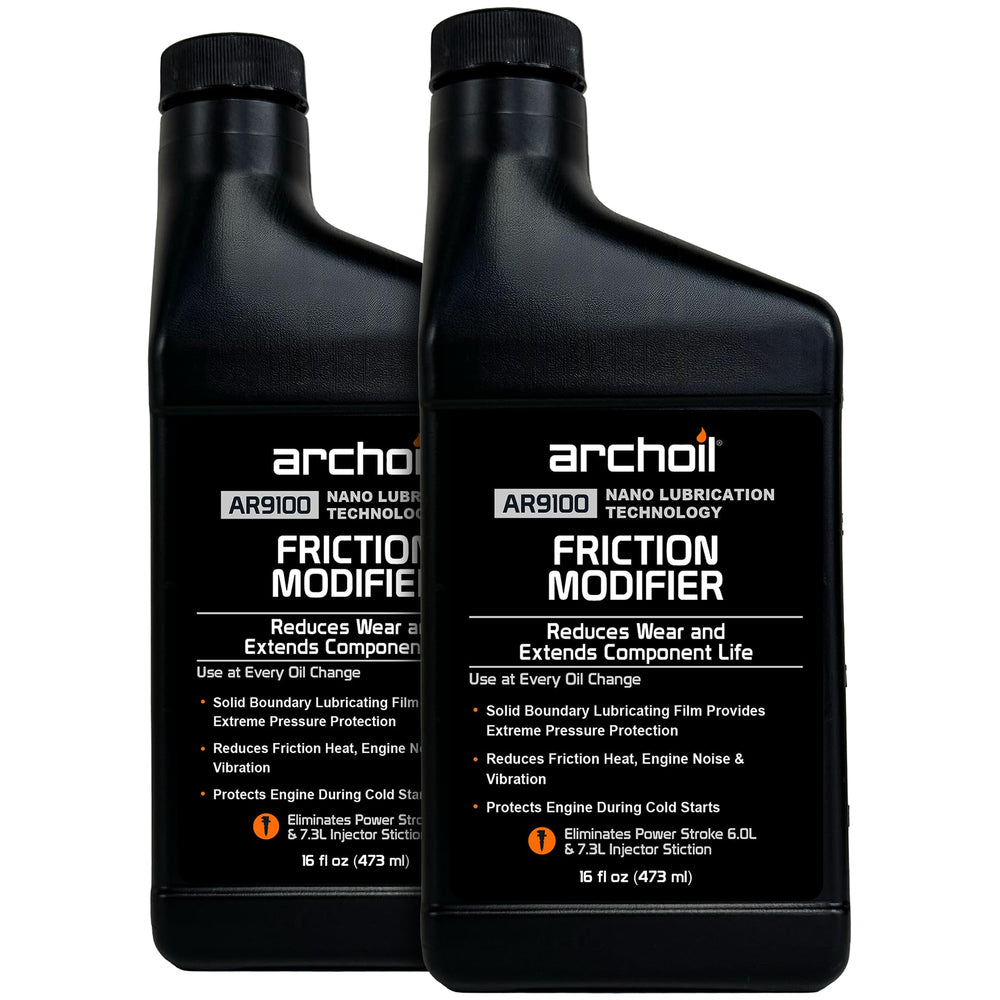 Archoil AR9100 front packaging showing two 16 oz bottles and value pack benefits