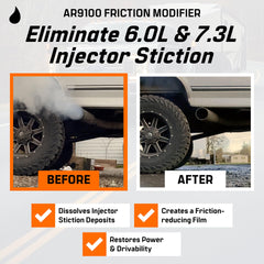 Archoil AR9100 pouring into engine oil fill demonstrating easy application and dosing