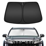 ARISMOTOR front view showing full windshield coverage and precise fit for Palisade