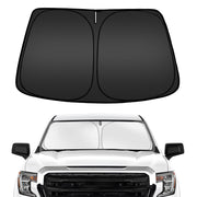 ARISMOTOR front view installed showing full windshield coverage and cooling benefit