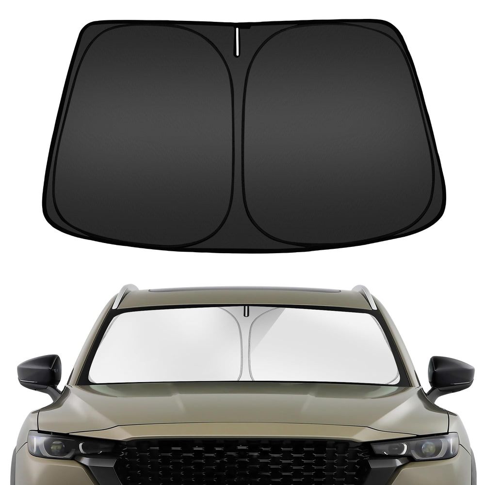 ARISMOTOR front view installed on Mazda CX-50 windshield protecting interior