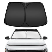 ARISMOTOR front view installed on Kona protecting interior from sun