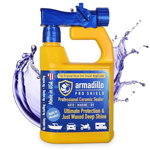 armadillo PRO SHIELD front label showing product benefits and size