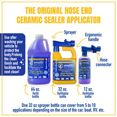 armadillo PRO SHIELD spray nozzle in use for fast application