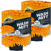 Armor All front packaging showing two microfiber wash mitts and benefits