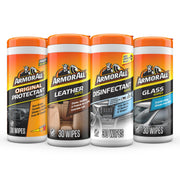 Armor All front packaging showing four-wipe kit and benefits