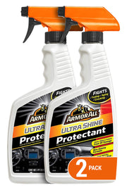Armor All front view of two spray bottles showing packaging and volume benefit