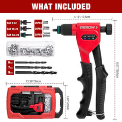 Arrow Rivet Nut Tool PVC handle close-up for comfortable non-slip gripping