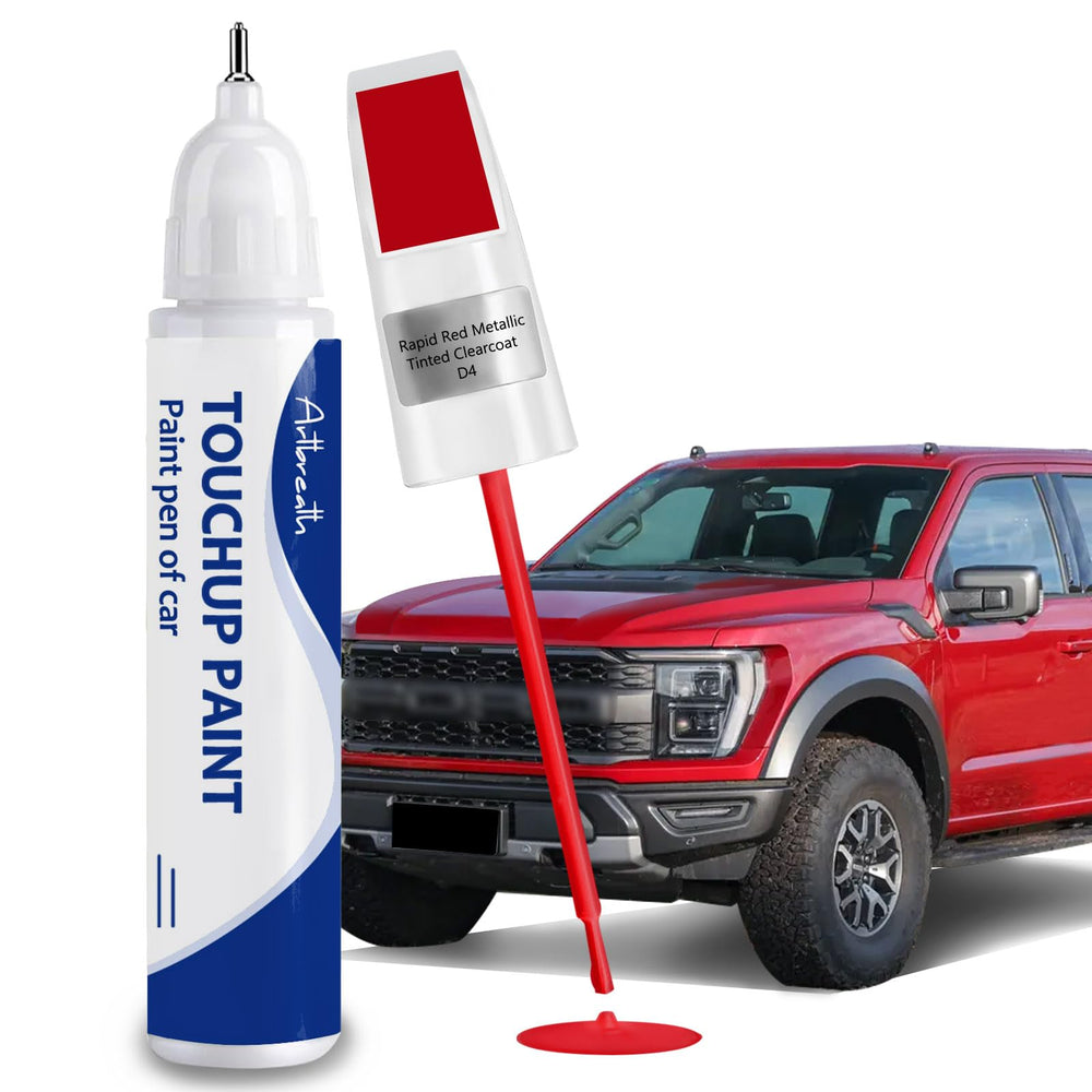 Artbreath front packaging showing Rapid Red Metallic pen and clearcoat, quick visible repair.