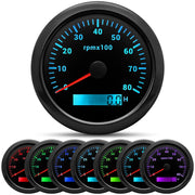 ARTILAURA tachometer front view showing clear face and readable numerals