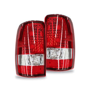 Aspaton front view tail lights showing red lens and clean fitment benefit visibility